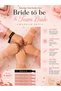 Bride to Be & Team Bride Bracelet Set of 5 – 1 Bride to Be Black + 4 Team Bride Rose Gold Lettered Bachelorette Party Bracelets, Adjustable Fabric Bracelet - 3