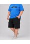 Plus Size Lycra Denim Shorts with Cargo Pockets (Wide Comfortable Fit) - 2