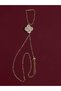 Gold Color Large Clover Figured Zircon Stone Stylish Steel Necklace - Tarnish Resistant - 35cm - 5