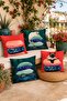 Padded Cat Patterned 4-Piece Throw Pillow Cover Set - 2