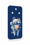 Honor Magic 8 Lite Compatible Blue Ribbon Flower Pattern Silicone Case - 4