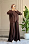 6612 - Stylish, Comfortable, Soft, Special Wanda Viscose Fabric, Diagonal Cut, Tunic Women's Set - 2