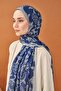 Riva Shawl Tencel Floral Midnight Blue - 4