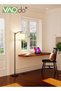 LED Floor Lamp 9W with 3 Color Temperatures Nordic Simplicity Eye-Protecting Standing Lamp with Linen lampshade - 5