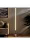 Siera Floor Lamp with Marble Base - Brass - 2