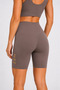 Women's Biker Leggings High Waist Slimming Sports Leggings Gold Printed - 2