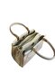 Simple and Stylish Accessory Detailled Bag with Hand Grip and Crossbody Strap Cream - 3
