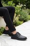 Black Genuine Leather Men's Casual Shoes - 3