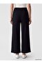 Lcw Grace Black Elastic Waist Textured Women's Trousers - 4