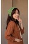 Women's Hand-Knitted Metal Sequin Detailed Mesh Bandana Hair Accessory - 2