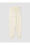 Lcw Vision Ecru Elastic Waist Embroidered Women's Trousers - 7