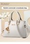 Women Stylish Handbag with Top Handle and Exquisite Pendant, Large Capacity Shoulder Bag with Adjustable Strap and Zipper Closure, Elegant Chic Crossbody Bag for Ladies, Ideal for Dating, Shopp - 2