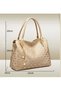 Women's 4 Pcs Handbags Tote Bags Shoulder Bag Set PU Leather Top-Handle Bag Large Shoulder Bag Crossbody Clutch Purse - 8
