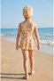 Girl's Skirted Swimsuit and Cap Set Sea Pool Swimsuit - 2