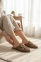Women's Lace Mesh Mule Slippers, Stylish and Comfortable Mink Slippers Suitable for Indoor and Outdoor Use - 3