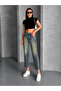 Women's High Waist Cropped Slim Fit Jeans - Petite Size