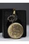 Special Boxed Ottoman Tughra Clock with Chain Alk3981 - 3