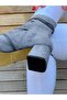 Smi̇le Gray Suede 5 cm Heel Summer Boots and Sandals - 6