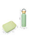 Smart Serve Bento Lunch Box 1100ml & Double Wall Stainless Steel Water Bottle 500ml – Green - 8