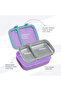Steel Core Stainless Steel Lunch Box 839ml & Double Wall Stainless Steel Water Bottle 500ml – Purple - 6