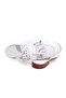 White Color Laceless Genuine Leather Men's Half Shoes - 2