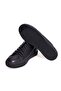 Black Color Lace-Up Genuine Leather Men's Shoes - 3
