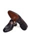 Brown Laceless Genuine Leather Men's Shoes - 3
