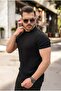 Men's Knitted Pattern Crew Neck Knitwear T-Shirt - 100% Cotton Acrylic - 4