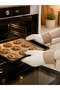 White Silicone Oven Gloves Set of Two 29X18 cm Heat Resistant Non-Slip Kitchen Gloves - 7
