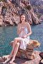 Striped Sea Women's Beach Dress – Elastic Strapless 100% Cotton Yarn - 2