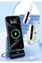 Mini portable charger with cable 5 V 2.1 A 5000 mAh, OEM customizable logo finger power bank - 5