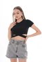 Women's Cross-Waist Detailed Camisole T-Shirt - 2