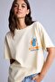 100% Cotton Ratatouille Oversized Crew Neck Printed Short Sleeve T-Shirt H8943Ax26Au - 3