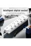 INFLUX Extension Cord 5 Outlets, 3M Cable, Surge Protected Power Strip, Multi-Plug Adapter with Universal Sockets, 13A Fused Plug – Ideal for Home, Office & Entertainment - 3