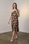 My Fashion Asymmetric Satin Blouse and Midi Skirt Set - 2