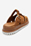 Women's Closed-Front Slippers Real Leather Rc 7006 Suede Taba - 3
