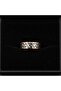 Copper Black and White Dot Motif Adjustable Ring - 4