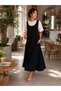 Thick Strap Casual Everyday 2-Piece Long Dress - 2