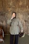 Women's 100% Cotton Muslin Oversize Hijab Shirt Tunic Light Brown - 4