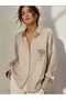 Oversize Shirt with Stone Accessories