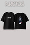 50 Cent_7 Design Printed Unisex Oversize Black Tshirt