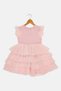 Kids Girl Embellished Dress, Light Pink - 3