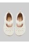 Girls Embellished Velcro Ballerina Shoes - 5