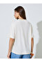 Cream Graphic Crew Neck T-Shirt - 5