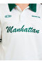 Girls Text Print Short Sleeve Polo T-Shirt - 3