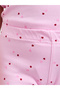 Girls Heart Print Ribbed Leggings - 3