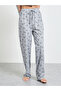 Grey Ruffle Seam Detail Sheep Print Shirt and Pyjama Set - 4