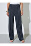 Charcoal High Rise Straight Leg Trousers - 2