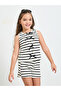 Girls Striped Knit Top and Shorts Set - 2