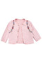Baby Girl Pink Laci Koala Floral Embroidered Quilted Jacket 3-Piece Set - 5